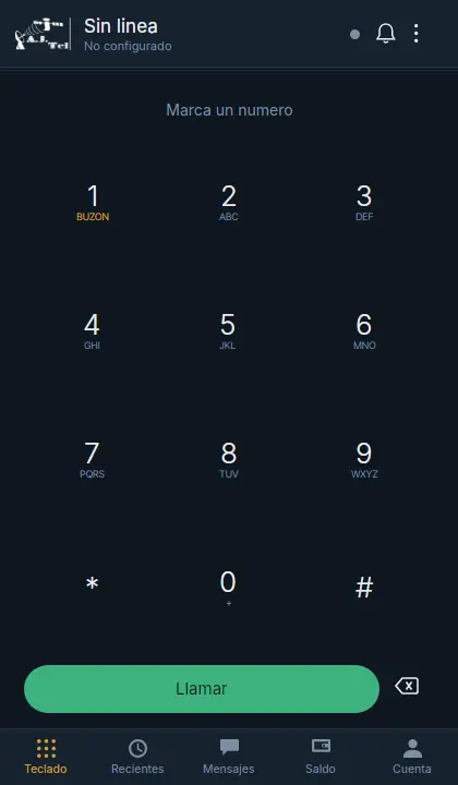 Teclado de AJTEL Phone